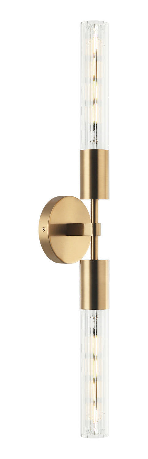 Matteo Lighting - S04002AG - Two Light Wall Sconce - Lumière - Aged Gold Brass from Lighting & Bulbs Unlimited in Charlotte, NC