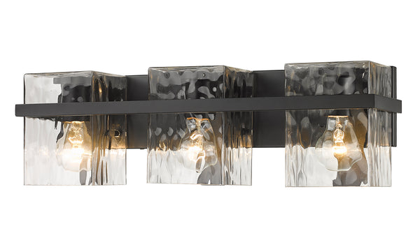 Z-Lite - 1938-3V-MB - Three Light Vanity - Bennington - Matte Black from Lighting & Bulbs Unlimited in Charlotte, NC