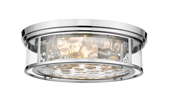 Z-Lite - 493F4-PN - Four Light Flush Mount - Clarion - Polished Nickel from Lighting & Bulbs Unlimited in Charlotte, NC