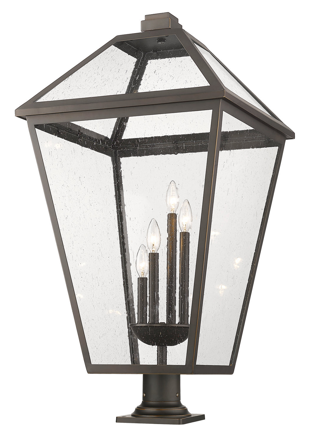 Z-Lite - 579PHXLXR-533PM-ORB - Four Light Outdoor Pier Mount - Talbot - Oil Rubbed Bronze from Lighting & Bulbs Unlimited in Charlotte, NC