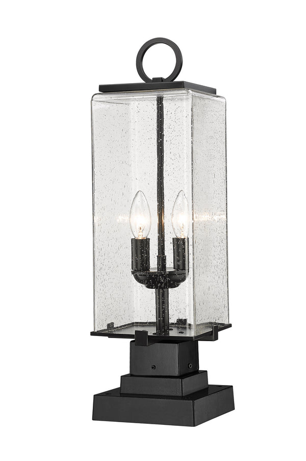 Z-Lite - 592PHMS-SQPM-BK - Two Light Outdoor Pier Mount - Sana - Black from Lighting & Bulbs Unlimited in Charlotte, NC