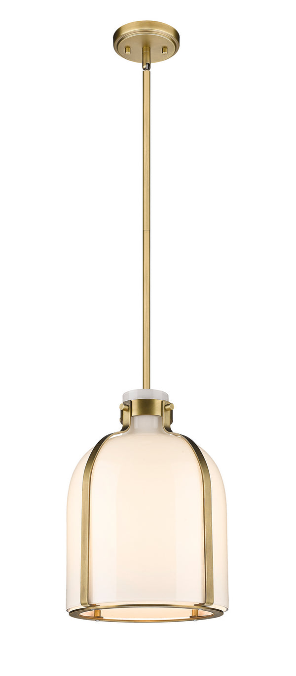 Z-Lite - 818-9RB - One Light Pendant - Pearson - Rubbed Brass from Lighting & Bulbs Unlimited in Charlotte, NC