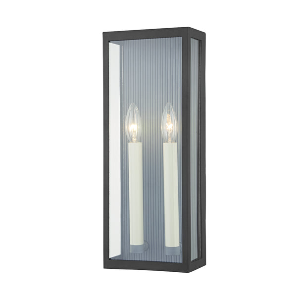 Troy Lighting - B1032-TBK/WZN - Two Light Outdoor Wall Sconce - Vail - Texture Black/Weathered Zinc from Lighting & Bulbs Unlimited in Charlotte, NC