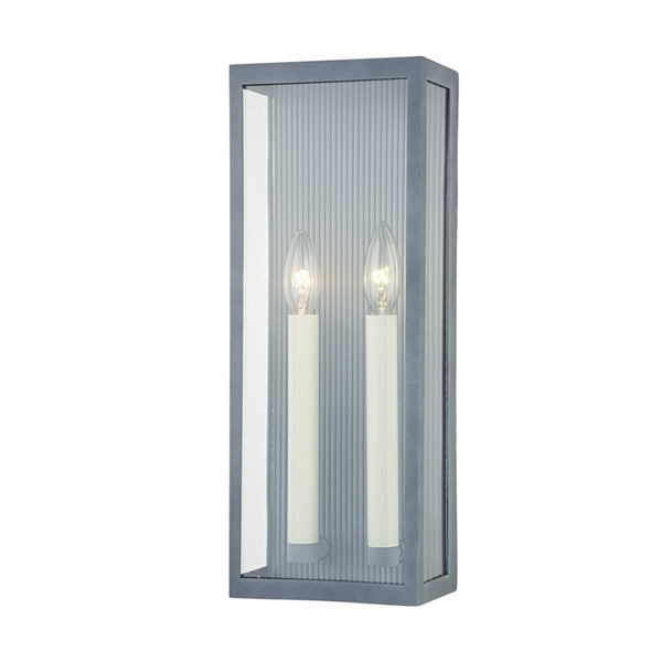 Troy Lighting - B1032-WZN - Two Light Outdoor Wall Sconce - Vail - Weathered Zinc from Lighting & Bulbs Unlimited in Charlotte, NC