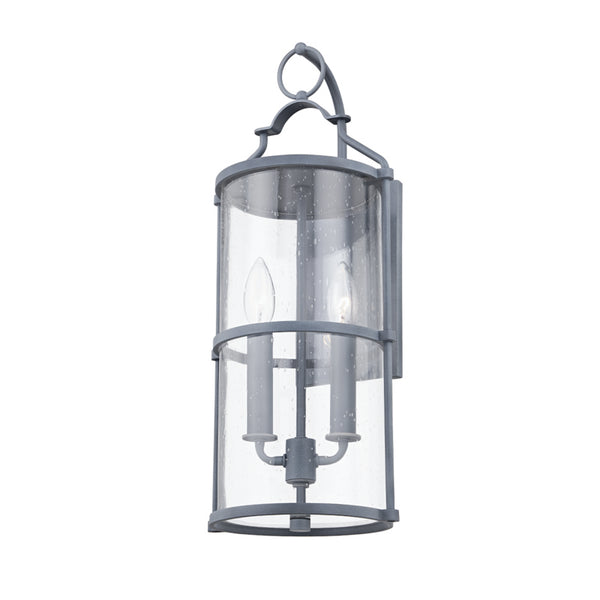 Troy Lighting - B1312-WZN - Two Light Outdoor Wall Sconce - Burbank - Weathered Zinc from Lighting & Bulbs Unlimited in Charlotte, NC