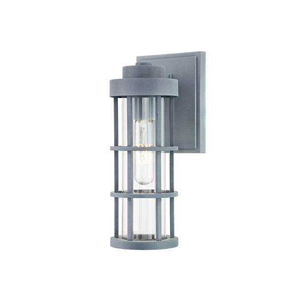 Troy Lighting - B2041-WZN - One Light Outdoor Wall Sconce - Mesa - Weathered Zinc from Lighting & Bulbs Unlimited in Charlotte, NC
