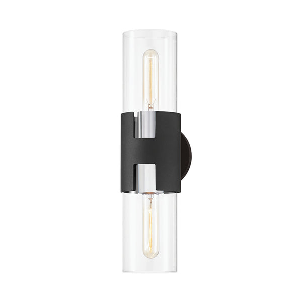 Troy Lighting - B3231-PN/TBK - Two Light Wall Sconce - Amado - Polished Nickel/Texture Black from Lighting & Bulbs Unlimited in Charlotte, NC