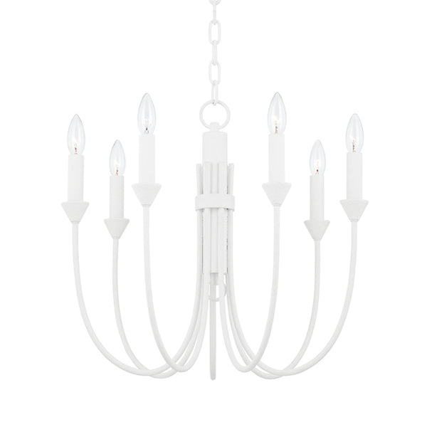 Troy Lighting - F1007-GSW - Seven Light Chandelier - Cate - Gesso White from Lighting & Bulbs Unlimited in Charlotte, NC