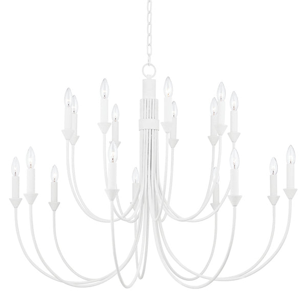 Troy Lighting - F1018-GSW - 18 Light Chandelier - Cate - Gesso White from Lighting & Bulbs Unlimited in Charlotte, NC