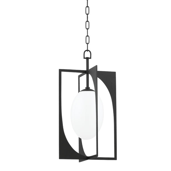 Troy Lighting - F1213-BI - One Light Lantern - Enzo - Black Iron from Lighting & Bulbs Unlimited in Charlotte, NC