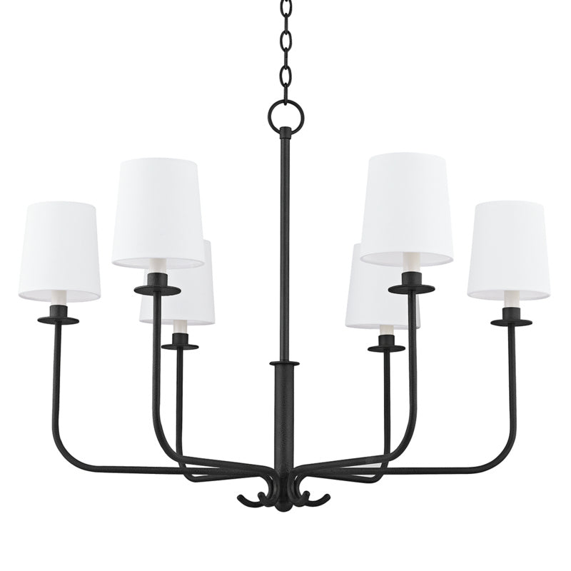 Troy Lighting - F7736-FOR - Six Light Chandelier - Bodhi - Forged Iron from Lighting & Bulbs Unlimited in Charlotte, NC