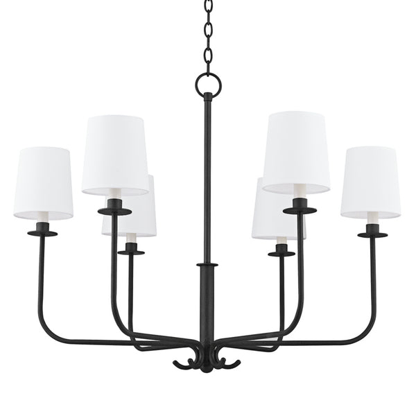 Troy Lighting - F7736-FOR - Six Light Chandelier - Bodhi - Forged Iron from Lighting & Bulbs Unlimited in Charlotte, NC