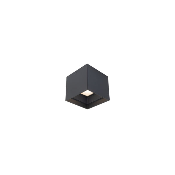 Modern Forms - FM-W62205-35-BK - LED Outdoor Flush Mount - Kube - Black from Lighting & Bulbs Unlimited in Charlotte, NC
