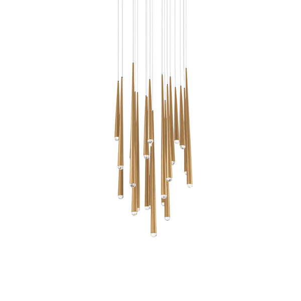 Modern Forms - PD-41715R-AB - LED Pendant - Cascade - Aged Brass from Lighting & Bulbs Unlimited in Charlotte, NC