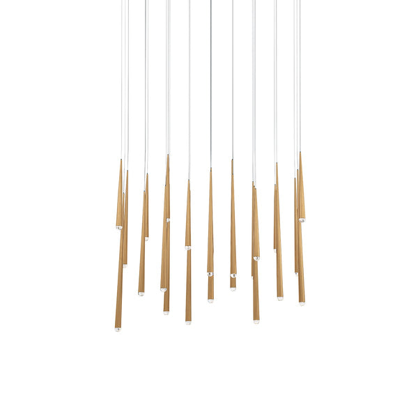 Modern Forms - PD-41723L-AB - LED Pendant - Cascade - Aged Brass from Lighting & Bulbs Unlimited in Charlotte, NC