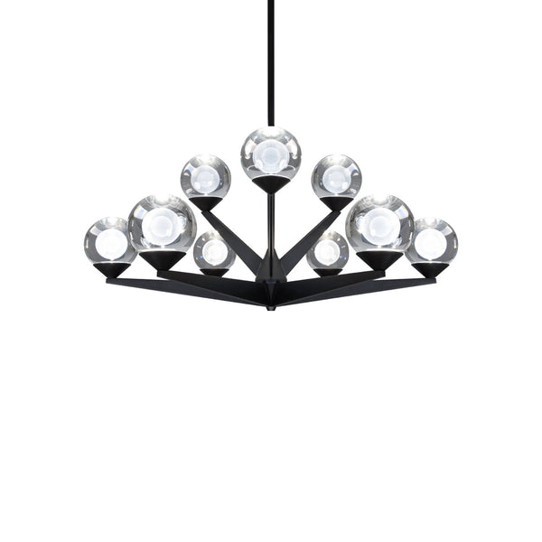 Modern Forms - PD-82027-BK - LED Chandelier - Double Bubble - Black from Lighting & Bulbs Unlimited in Charlotte, NC