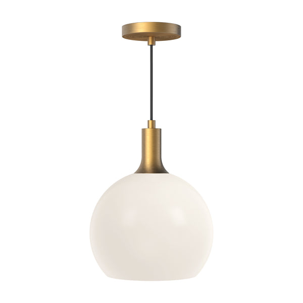 Alora - PD506210AGOP - One Light Pendant - Castilla - Aged Gold/Opal Matte Glass from Lighting & Bulbs Unlimited in Charlotte, NC