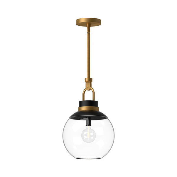 Alora - PD520512AGCL - One Light Pendant - Copperfield - Aged Gold/Clear Glass from Lighting & Bulbs Unlimited in Charlotte, NC