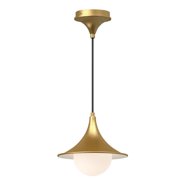 Alora - PD525009BGOP - One Light Pendant - Fuji - Brushed Gold/Opal Matte Glass from Lighting & Bulbs Unlimited in Charlotte, NC