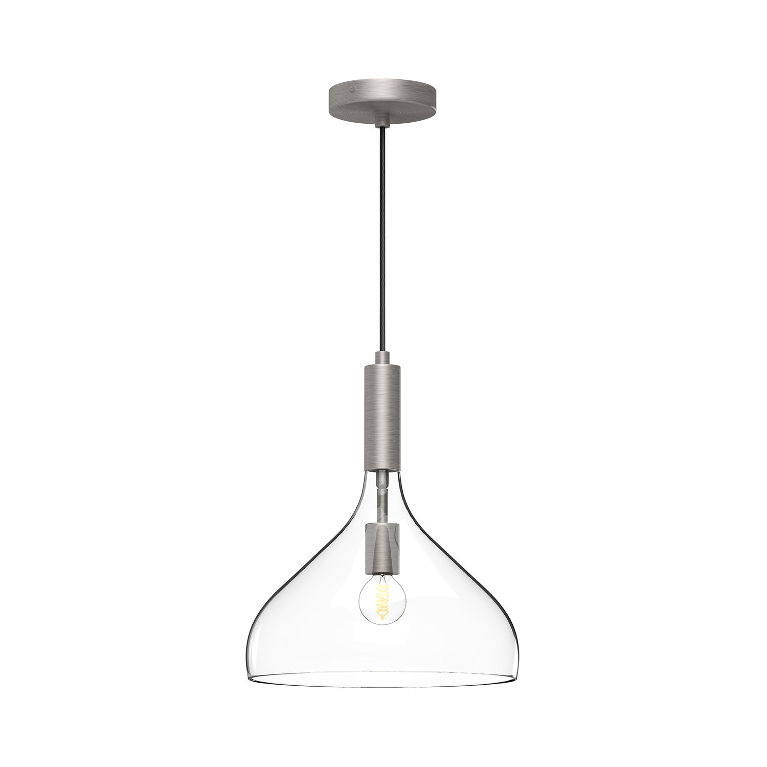 Alora - PD532312BNCL - One Light Pendant - Belleview - Brushed Nickel/Clear Glass from Lighting & Bulbs Unlimited in Charlotte, NC