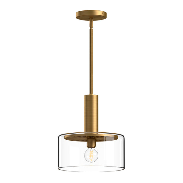 Alora - PD535010AGCL - One Light Pendant - Royale - Aged Gold/Clear Glass from Lighting & Bulbs Unlimited in Charlotte, NC