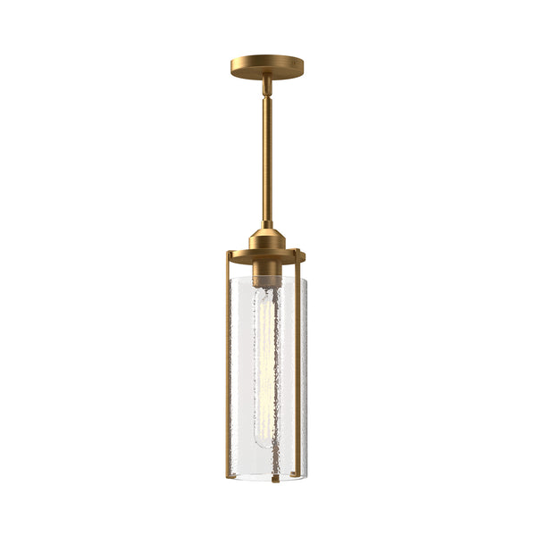 Alora - PD536005AGWC - One Light Pendant - Belmont - Aged Gold/Clear Water Glass from Lighting & Bulbs Unlimited in Charlotte, NC