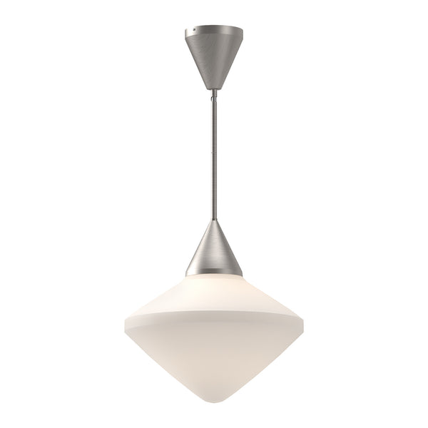 Alora - PD537714BNOP - One Light Pendant - Nora - Brushed Nickel/Opal Matte Glass from Lighting & Bulbs Unlimited in Charlotte, NC