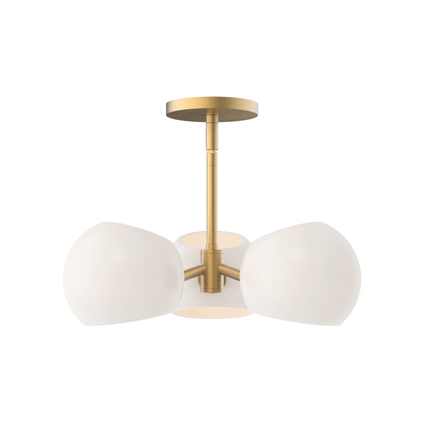 Alora - PD548315BGOP - Three Light Pendant - Willow - Brushed Gold/Opal Matte Glass from Lighting & Bulbs Unlimited in Charlotte, NC