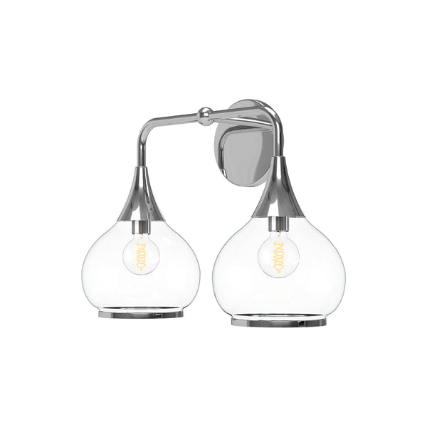 Alora - VL524217CHCL - Two Light Bathroom Fixtures - Hazel - Chrome/Clear Glass from Lighting & Bulbs Unlimited in Charlotte, NC