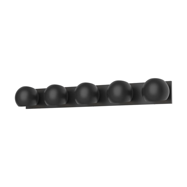 Alora - VL648540MB - Five Light Bathroom Fixtures - Willow - Matte Black from Lighting & Bulbs Unlimited in Charlotte, NC