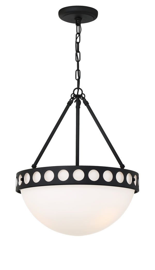 Crystorama - KIR-B8105-BF - Three Light Chandelier - Kirby - Black Forged from Lighting & Bulbs Unlimited in Charlotte, NC