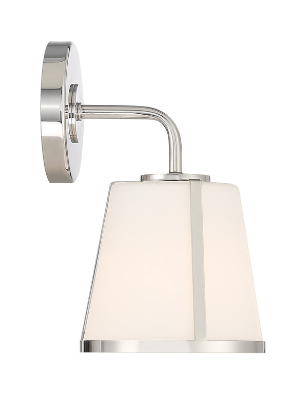 Crystorama - FUL-911-PN - One Light Wall Mount - Fulton - Polished Nickel from Lighting & Bulbs Unlimited in Charlotte, NC
