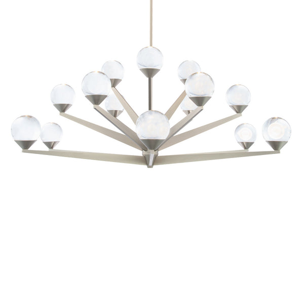 Modern Forms - PD-82042-SN - LED Chandelier - Double Bubble - Satin Nickel from Lighting & Bulbs Unlimited in Charlotte, NC