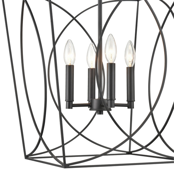 Millennium - 4000-MB - Four Light Pendant - Tracy - Matte Black from Lighting & Bulbs Unlimited in Charlotte, NC