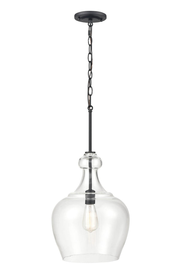 Millennium - 4211-MB - One Light Pendant - Corra - Matte Black from Lighting & Bulbs Unlimited in Charlotte, NC