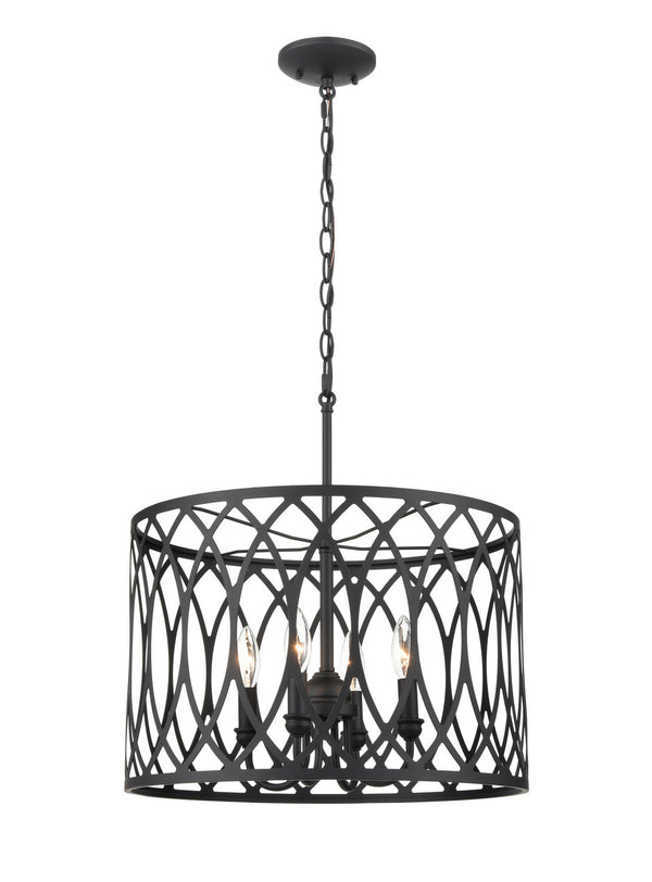 Millennium - 4214-MB - Four Light Pendant - Arelyn - Matte Black from Lighting & Bulbs Unlimited in Charlotte, NC
