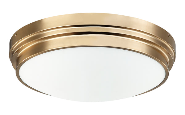 Matteo Lighting - X46403AG - Three Light Ceiling Mount - Fresh Colonial - Aged Gold Brass from Lighting & Bulbs Unlimited in Charlotte, NC