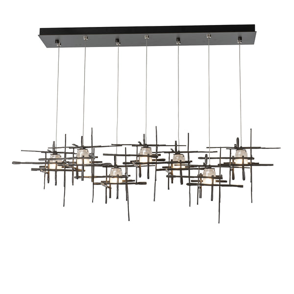 Seven Light Pendant from the Tura Collection by Hubbardton Forge