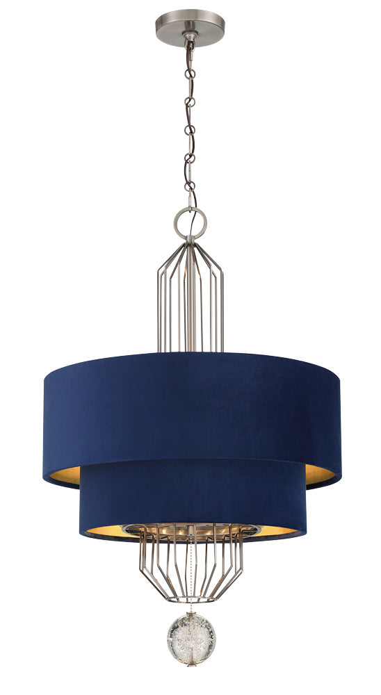 Metropolitan - N7338-889 - Eight Light Pendant - Grandeur - Aged Antique Nickel from Lighting & Bulbs Unlimited in Charlotte, NC