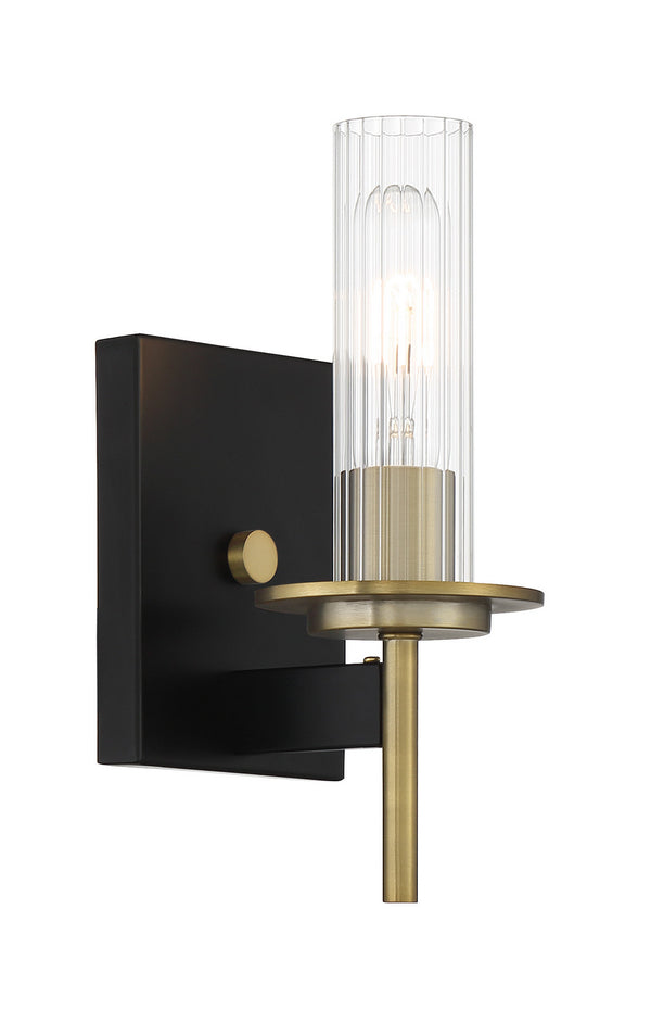 Minka-Lavery - 2541-726 - One Light Bath - Baldwin Park - Coal And Soft Brass from Lighting & Bulbs Unlimited in Charlotte, NC