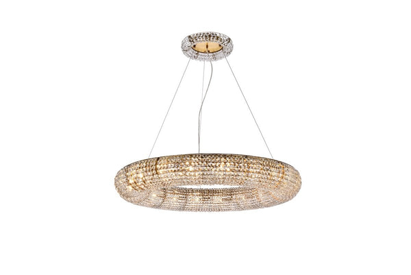 Elegant Lighting - 2114G41G/RC - 18 Light Chandelier - PARIS - Gold And Clear from Lighting & Bulbs Unlimited in Charlotte, NC