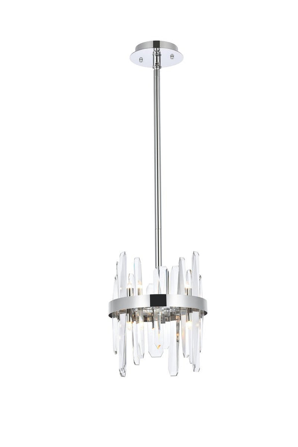 Elegant Lighting - 2200D10C - Six Light Pendant - Serena - Chrome from Lighting & Bulbs Unlimited in Charlotte, NC
