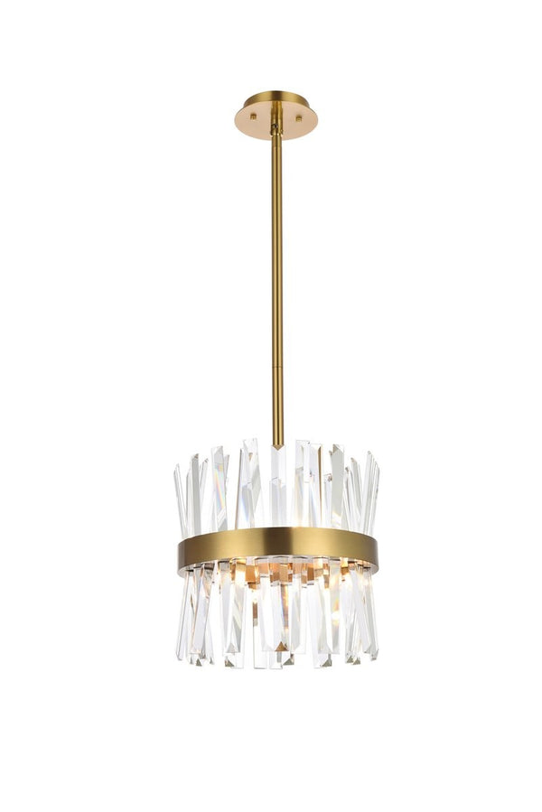 Elegant Lighting - 6200D12SG - Six Light Pendant - Serephina - Satin Gold from Lighting & Bulbs Unlimited in Charlotte, NC