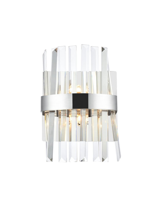 Elegant Lighting - 6200W8C - Two Light Bath Sconce - Serephina - Chrome from Lighting & Bulbs Unlimited in Charlotte, NC
