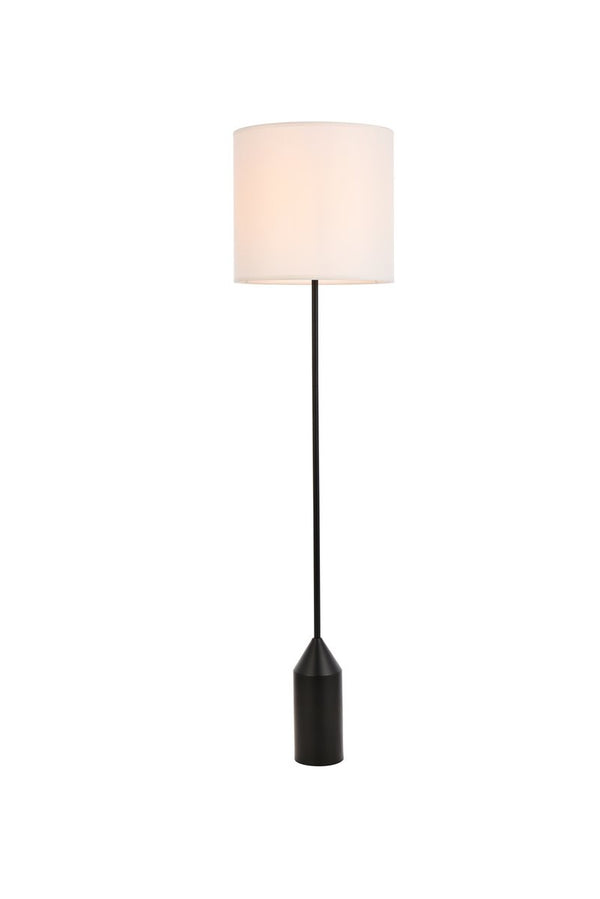 Elegant Lighting - LD2453FLBK - One Light Floor Lamp - Ines - Black And White from Lighting & Bulbs Unlimited in Charlotte, NC