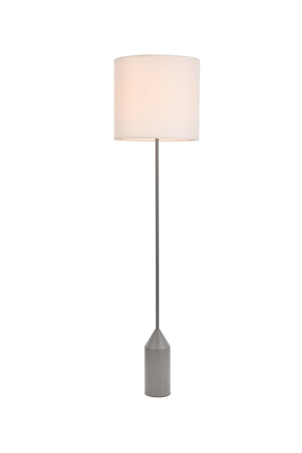 Elegant Lighting - LD2453FLCG - One Light Floor Lamp - Ines - Concrete Gray And White from Lighting & Bulbs Unlimited in Charlotte, NC