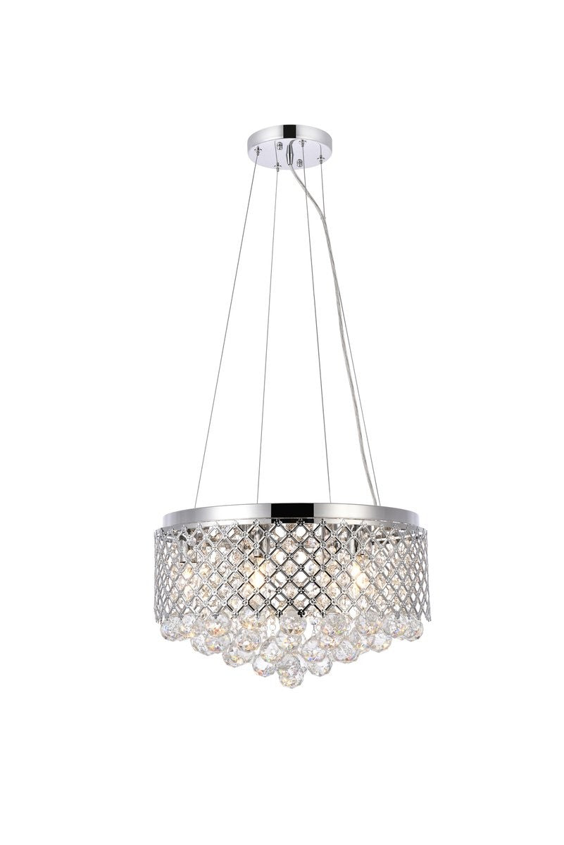 Elegant Lighting - LD520D18C - Six Light Pendant - Tully - Chrome from Lighting & Bulbs Unlimited in Charlotte, NC