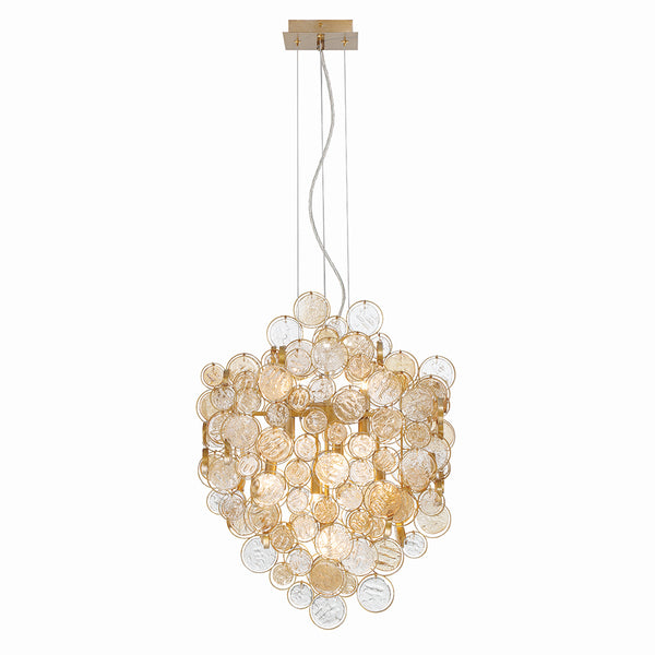 Eurofase - 34030-026 - Seven Light Chandelier - Trento - Antique Gold from Lighting & Bulbs Unlimited in Charlotte, NC