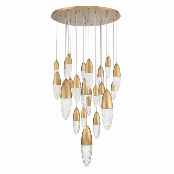 Eurofase - 43860-036 - 22 Light Chandelier - Ecrou - Gold from Lighting & Bulbs Unlimited in Charlotte, NC