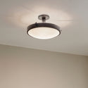 Four Light Semi Flush Mount from the Lytham Collection in Black Finish by Kichler